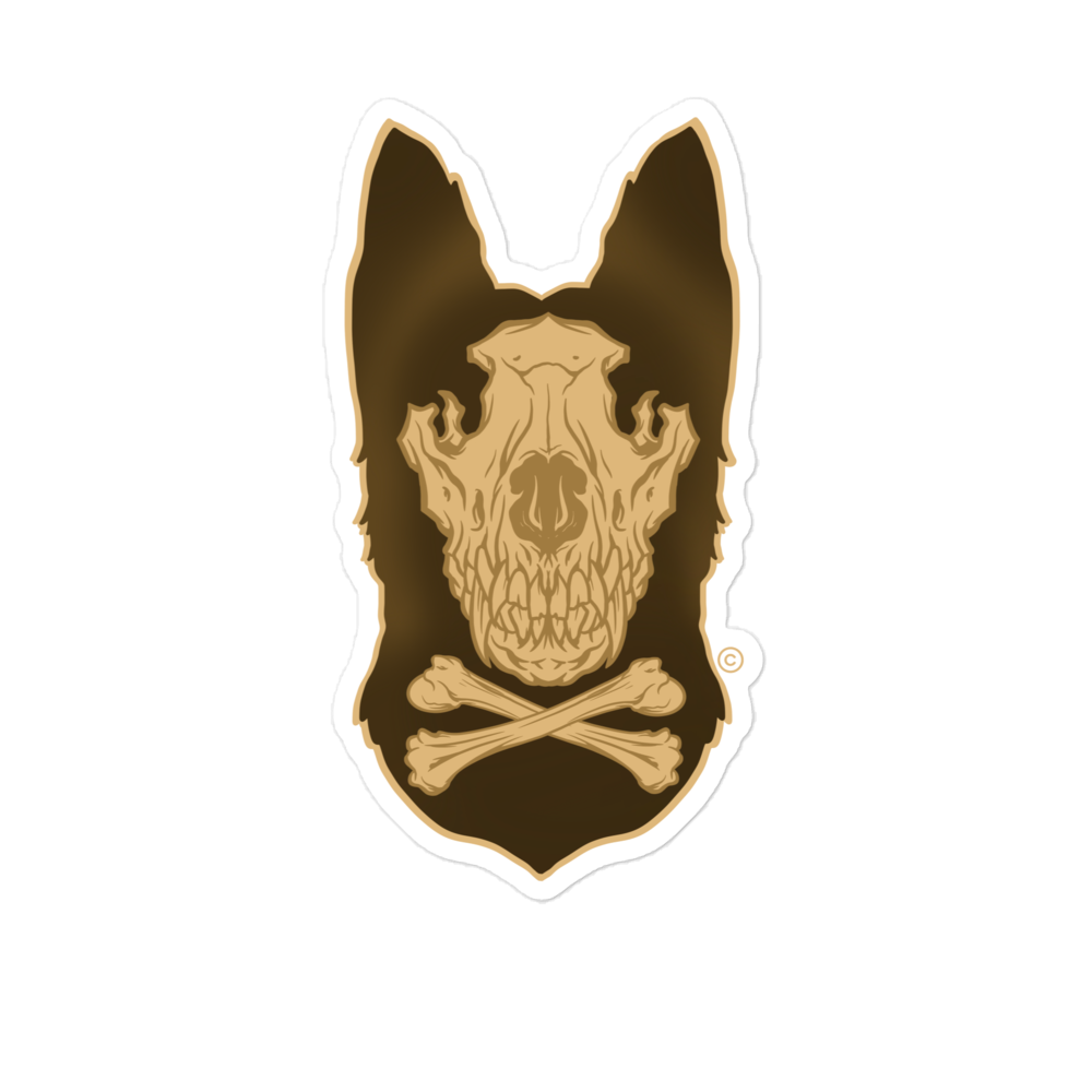 K9 HANDLER BONES Sticker