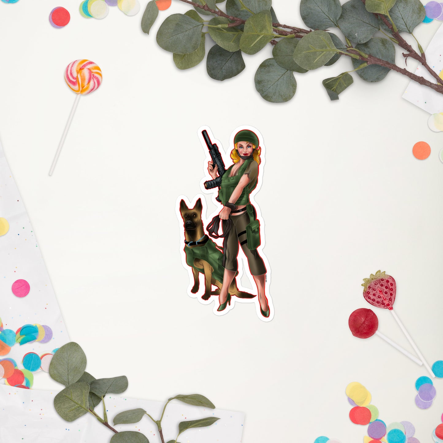 LADY HANDLER: PIN UP SERIES Sticker