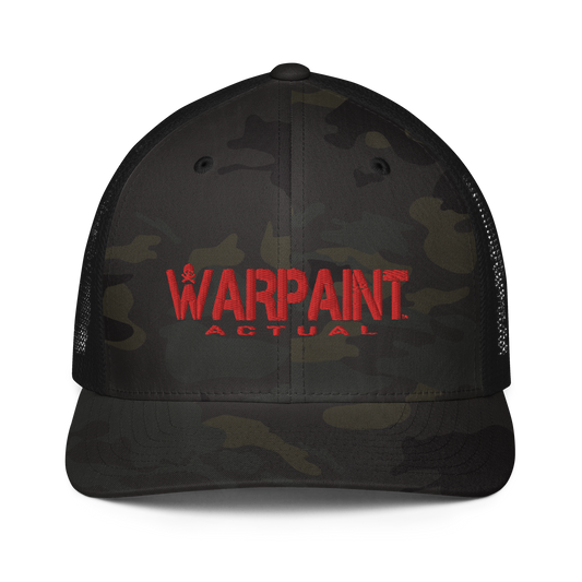 WP ACTUAL BLK MULTICAM Closed-back trucker cap