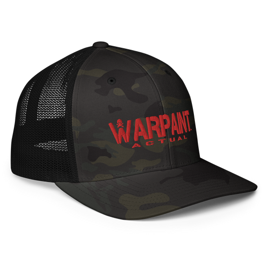 WP ACTUAL BLK MULTICAM Closed-back trucker cap