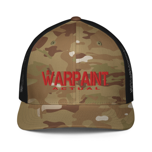 WP ACTUAL GREEN MULTICAM & BLACK Closed-back trucker cap