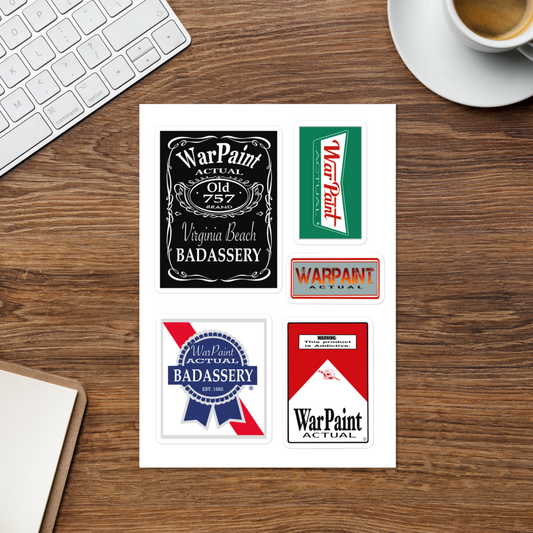 BAD ASS STICKER PAK 2 Sticker sheet
