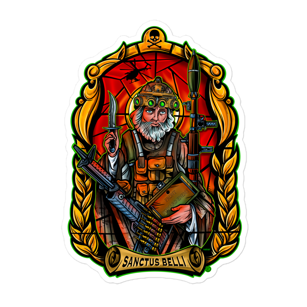 SANCTUS BELLI- The Saint of War Sticker