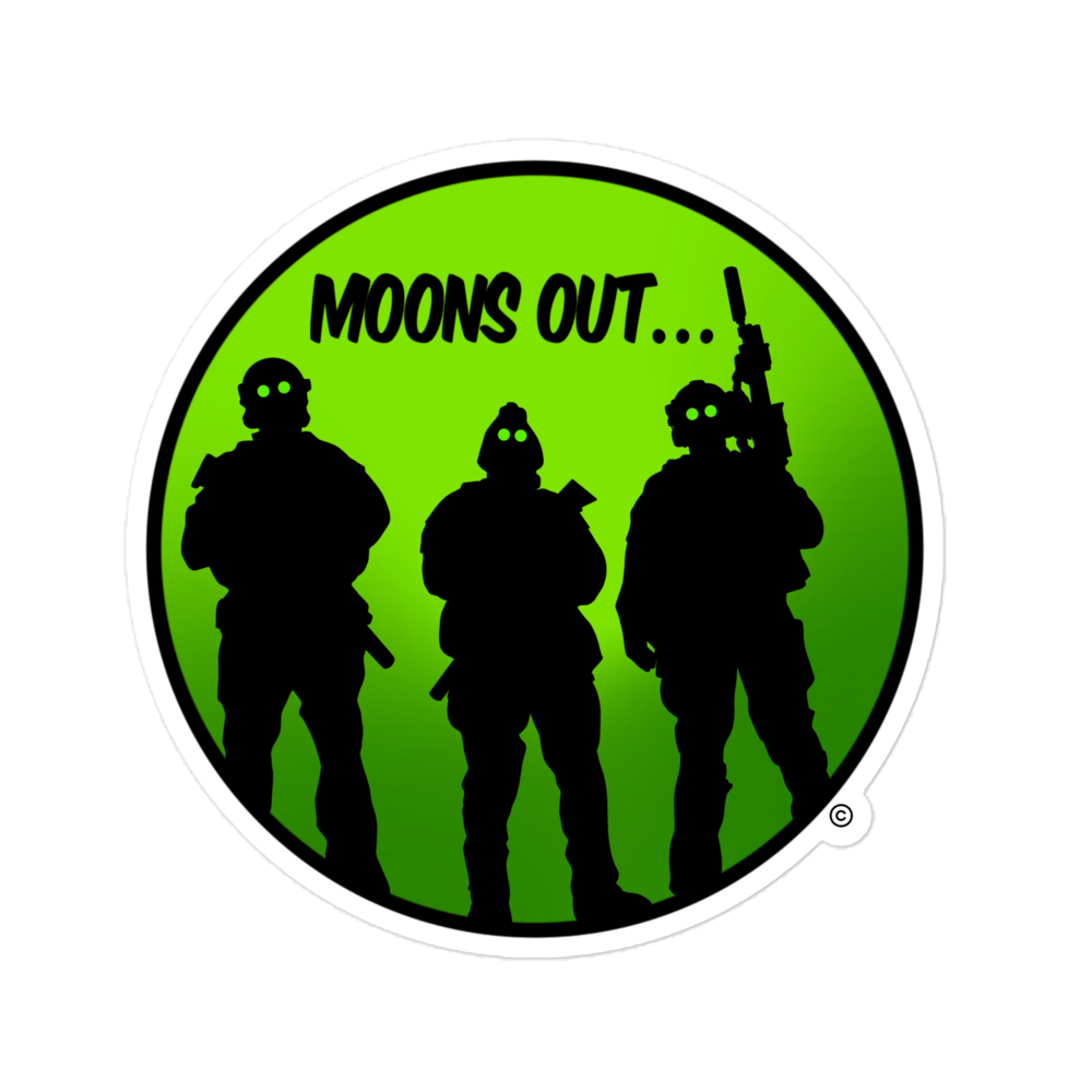 MOONS OUT Sticker