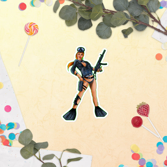 FEELIN' FROGGY: PIN UP SERIES Sticker