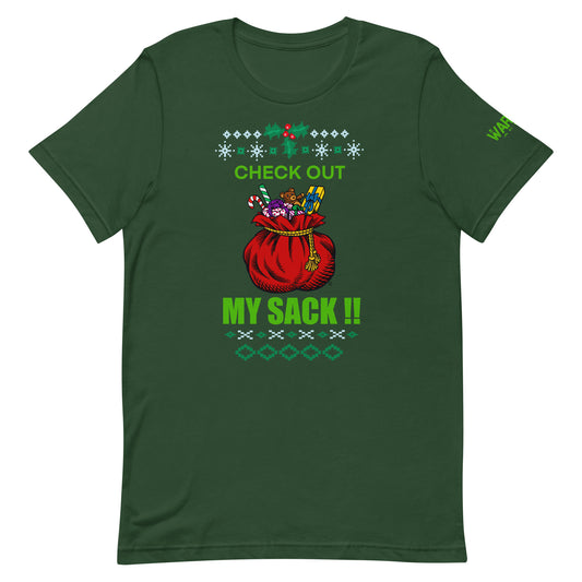 CHECK OUT MY SACK CHRISTMAS Tee